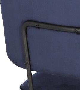 Krzesło Adele VIC granatowe tapicerowane