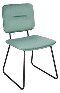 Krzesło Adele VIC szaro-zielone tapicerowane