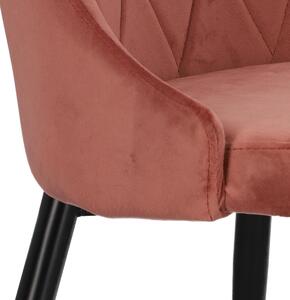 Krzesło Magnat różowy tapicerowane