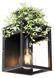 Inteligentna lampa ścienna czarna z półką, w tym Wi-Fi G95 - Cage Rack