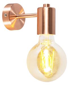 Inteligentna lampa ścienna w stylu art deco miedziana w komplecie z żarówką WiFi G95 - Facil