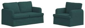 ModuÅowa sofa w ciemnej zieleni z ergonomicznym designem