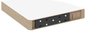 Narożne półki ścienne, 4 szt., białe, 25x25x3,8 cm, mdf