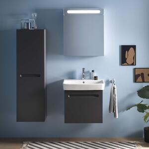 Duravit No.1 szafka 40 cm półwysoka wisząca lewa grafit mat N11308L49490000