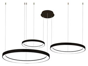 Nowoczesna lampa wisząca LED Azzardo AGNES 120W, ściemnianie DIMM, CCT Switch, czarna BK AZ5024