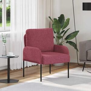 Nowoczesna sofa w kolorze czerwonego wina z minimalistycznym stylem