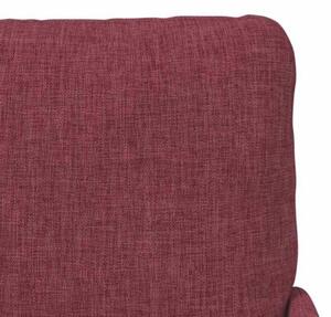 Nowoczesna sofa w kolorze czerwonego wina z minimalistycznym stylem
