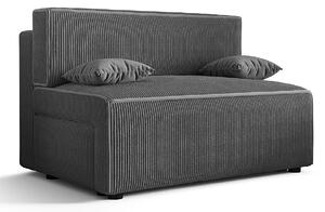 Ciemnoszara sztruksowa sofa rozkładana T7-A38