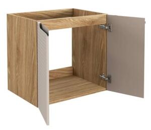 Szafka pod umywalkę LUXOR BEIGE 82-60-2D 60cm dąb olejowany/beżowa