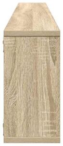 Półki ścienne kostki, 2 szt., dąb sonoma, 100x15x30 cm