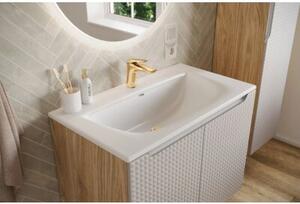 Szafka pod umywalkę LUXOR BEIGE 82-60-2D 60cm dąb olejowany/beżowa