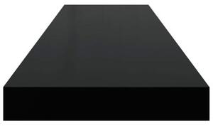 Półki ścienne, 4 szt., czarne, 90x23,5x3,8 cm, mdf
