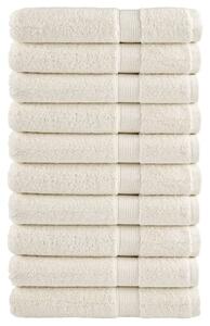 Ręczniki premium solund 10 szt., kremowe, 80x200 cm, 600 g/cm²