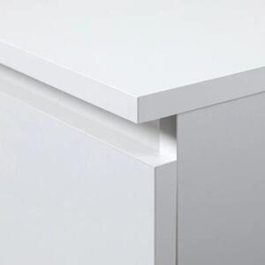 Komoda do sypialni, STILO, 120x40x55 cm, biel, mat | TYLETEGOTU