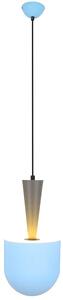 Niebieska lampa wisząca w stylu skandynawskim - R0-G54