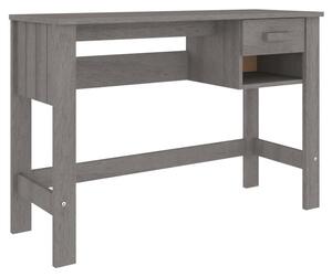 Biurko hamar, jasnoszare, 110x40x75 cm, lite drewno sosnowe