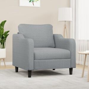 Fotel, jasnoszary, 60 cm, obity tkaninÄ