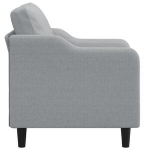Fotel, jasnoszary, 60 cm, obity tkaninÄ