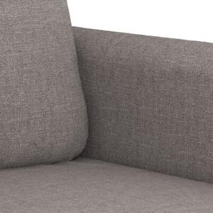 Sofa 2-osobowa, kolor taupe, 120 cm, tapicerowana tkaninÄ