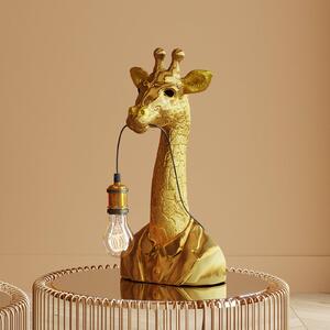 KARE Animal Giraffe lampa stołowa 50 cm złota