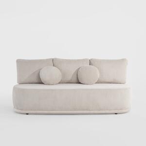 Sofa 3-osobowa beżowa ROUND