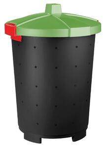 Plastikowy pojemnik na odpady Mattis 45 L, zielony