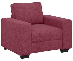 Sofa fotel wino czerwone 100x77x82 cm tkanina