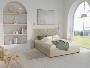 Łóżko tapicerowane z pojemnikiem CARRARA | Szybka dostawa