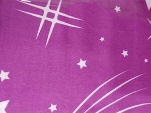 Pościel bawełniana NIGHT SKY fioletowa Rozmiar pościeli: 70 x 90 cm | 140 x 200 cm