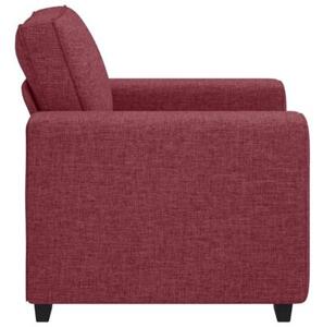 Sofa fotel wino czerwone 100x77x82 cm tkanina