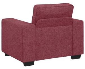 Sofa fotel wino czerwone 100x77x82 cm tkanina