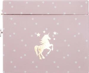 Szkatułka z pozytywką Unicorn różowa