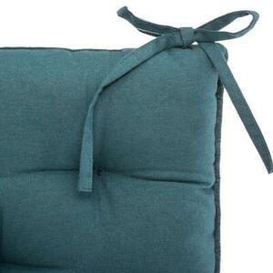 Poduszka na krzesło welwetowa niebieska