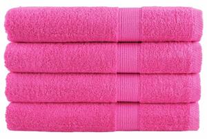 Ręczniki premium solund, 4 szt., różowe, 100x200 cm, 600 g/cm²