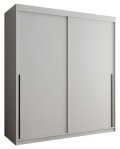 Szafa przesuwna Garderoba SIMA T 180 biały + u. czarny