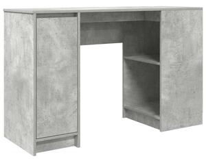 Biurko beton szary 120x42x76 cm drewno klejone