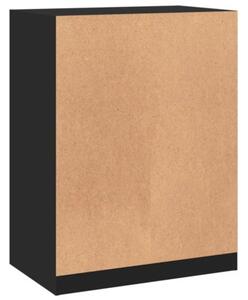 Szafka garderobiana, czarna, 77x48x102 cm