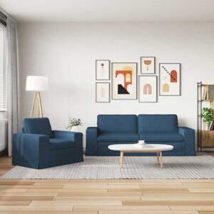 Nowoczesna moduÅowa sofa w niebieskim kolorze z ergonomicznym wypeÅnieniem