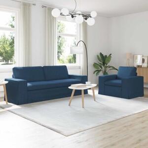 Nowoczesna moduÅowa sofa w niebieskim kolorze z ergonomicznym wypeÅnieniem