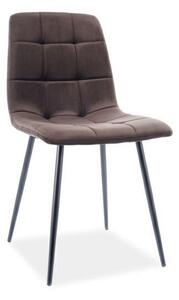 Krzesło Mello Velvet - brązowy Bluvel 48