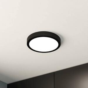 EGLO Lampa sufitowa LED Fueva 5 IP44 3000K czarna Ø21cm