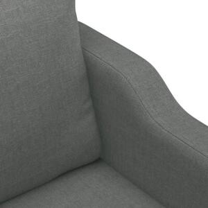 Sofa 2-osobowa, ciemnoszara, 120 cm, tapicerowana tkaninÄ