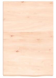 Półka, 40x60x(2-4) cm, surowe lite drewno dębowe