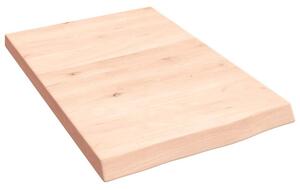 Półka, 40x60x(2-4) cm, surowe lite drewno dębowe