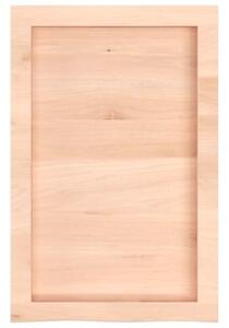 Półka, 40x60x(2-4) cm, surowe lite drewno dębowe
