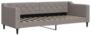 Sofa z funkcją spania, kolor taupe, 80x200 cm, obite tkaniną