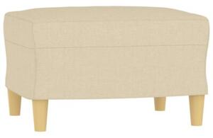 Sofa 3-osobowa, kremowa, 180 cm, tapicerowana tkaninÄ