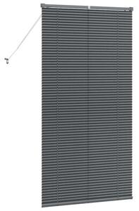 Nowoczesne żaluzje weneckie ciemnoszare z aluminium 175 x 90 cm