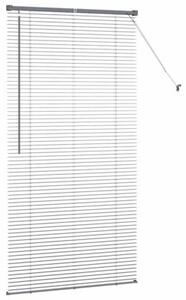 Nowoczesne żaluzje weneckie ciemnoszare z aluminium 175 x 90 cm