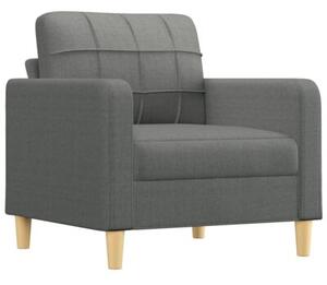 Fotel z podnÃ³Å¼kiem, ciemnoszary, 60 cm, obity tkaninÄ